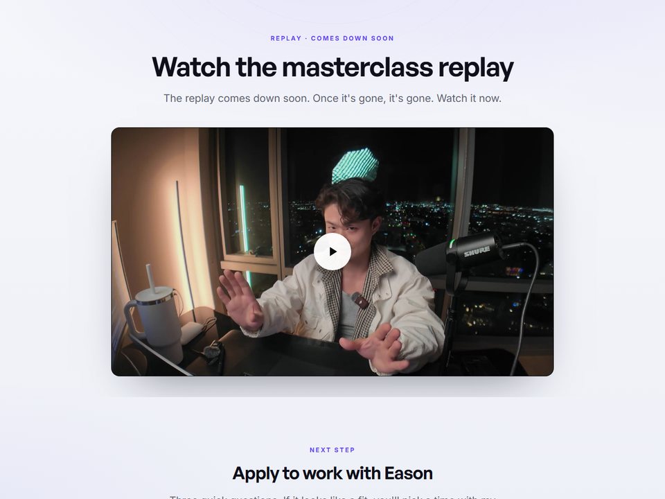 Replay + application preview